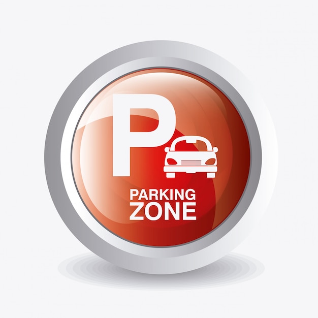 Vector parking zone graphic design