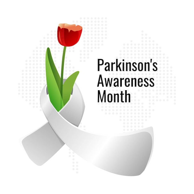 Parkinson's Awareness month 일러스트레이션 신경 질환 디자인