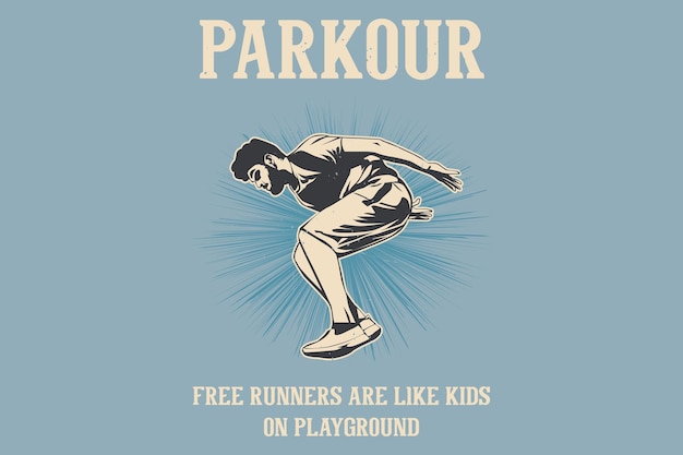 Parkour free running is als kinderen in het ontwerp van een speelplaats