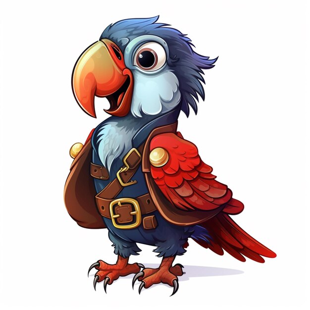 Parrot cartoon vector