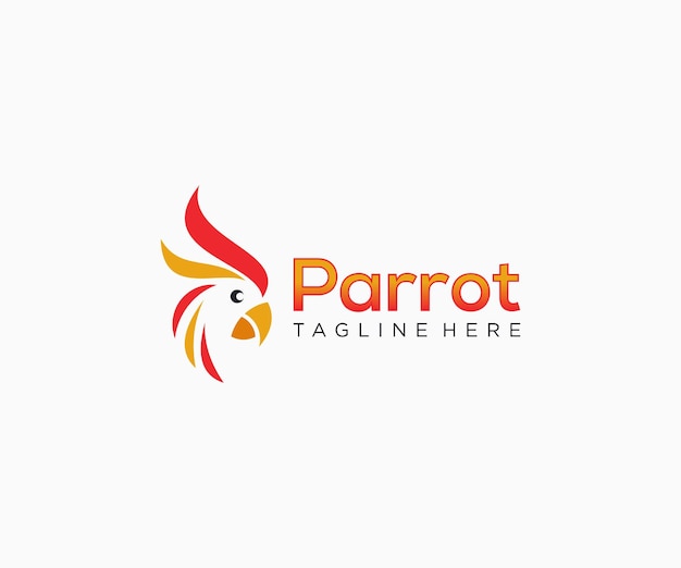 Parrot head logo