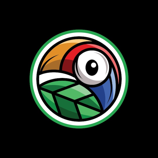 Parrot leaf logo