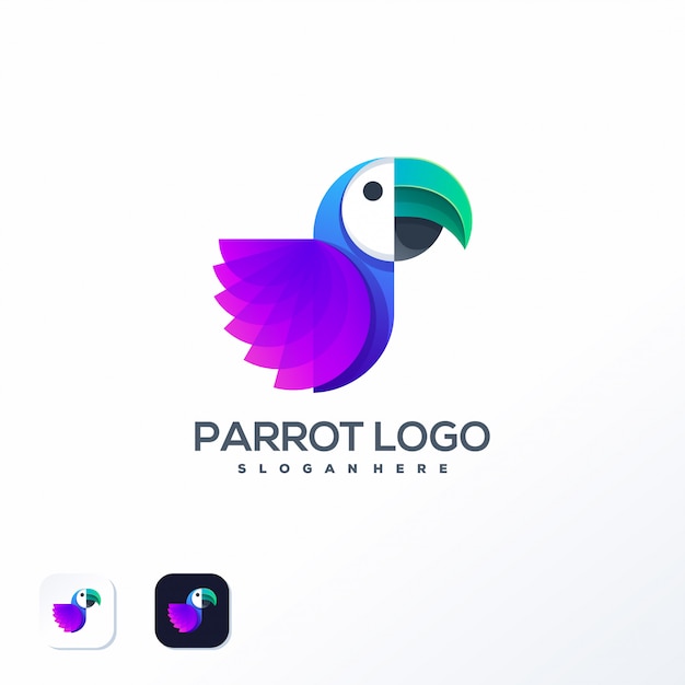 Parrot logo sjabloon