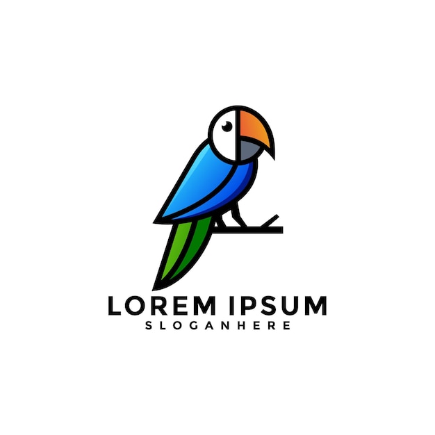 Parrot logo template