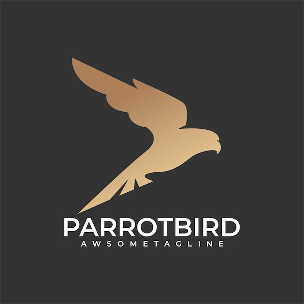 Parrot silhouette logo