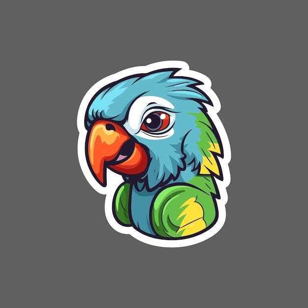 A parrot sticker character vector