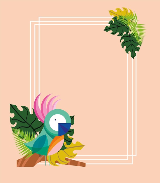 Parrot tree frame