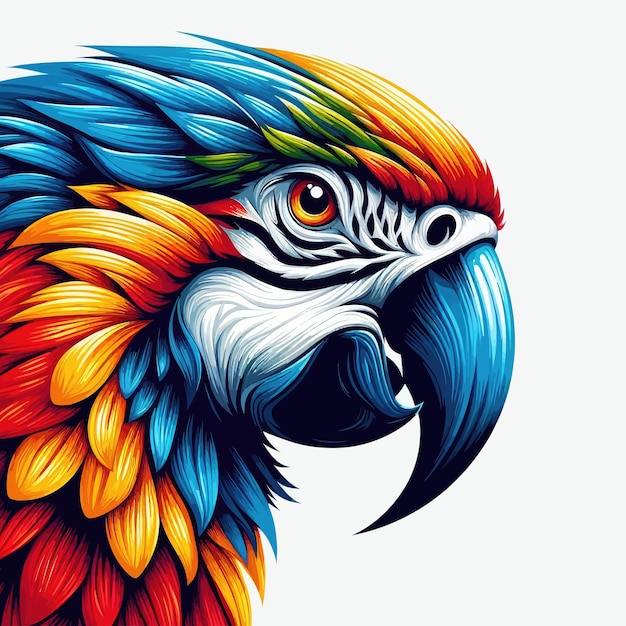 Vector parrotheadpaint