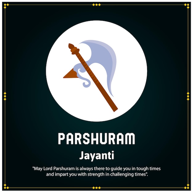 Parshuram Jayanti Lord Parasurama Indiase hindoeïstische festivalviering vectorillustraties