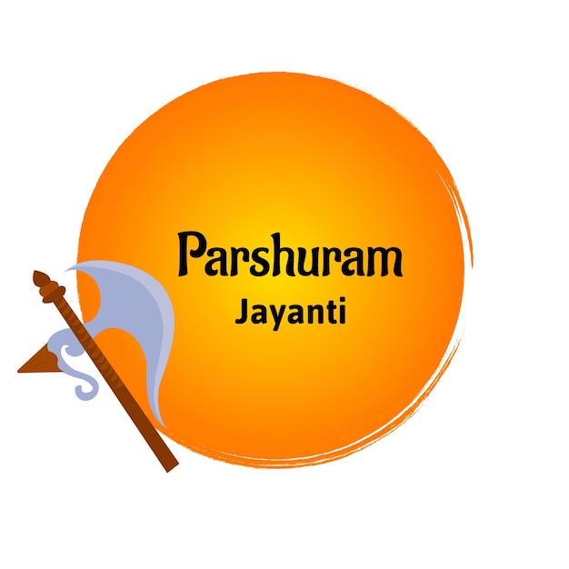 Parshuram jayanti lord parasurama indiase hindoeïstische festivalviering vectorillustraties