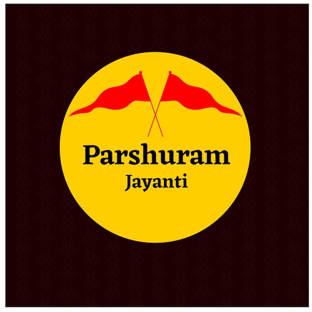 Vector parshuram jayanti lord parasurama indiase hindoeïstische festivalviering vectorillustraties