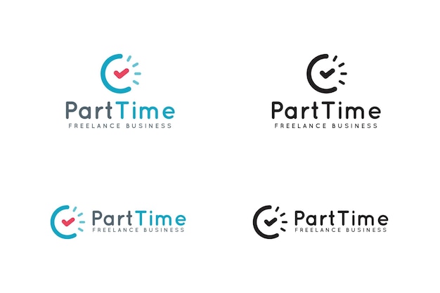 Part Time Logo Template