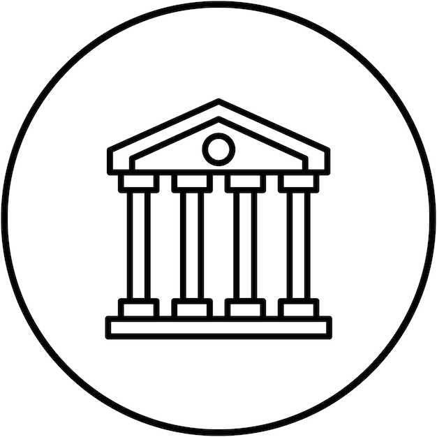 Vector parthenon vector icon can be used for ancient civilization iconset