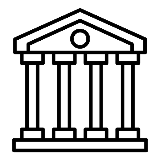 parthenon vector illustration style