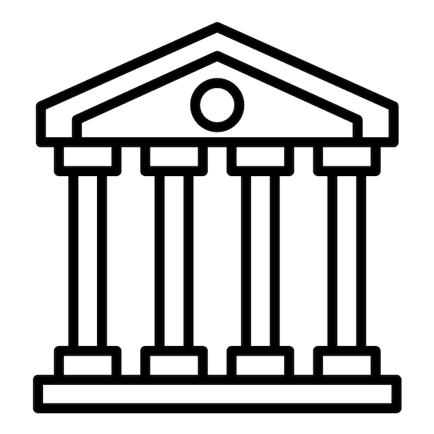 Parthenon Vector Illustration Style