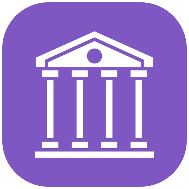 Parthenon vector illustration style