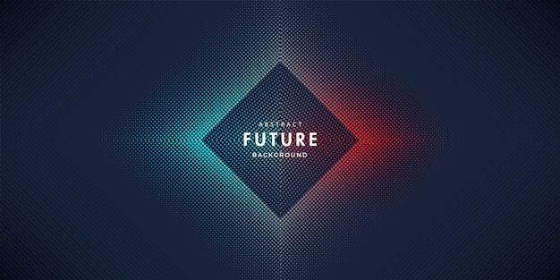 Particle Future Square Abstract Background