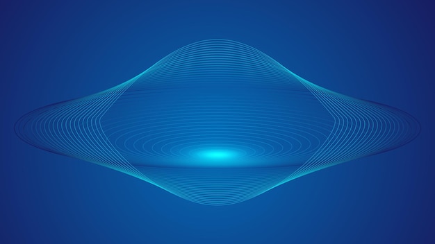 Particle line abstract FLYING saucer Internet future science fiction technology vector graphics