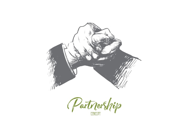 Partnerschap concept illustratie