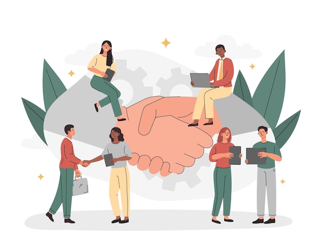 partnership and agreement concept