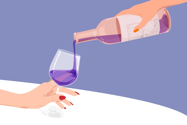 Party background wine bottle celebration illustration design vector