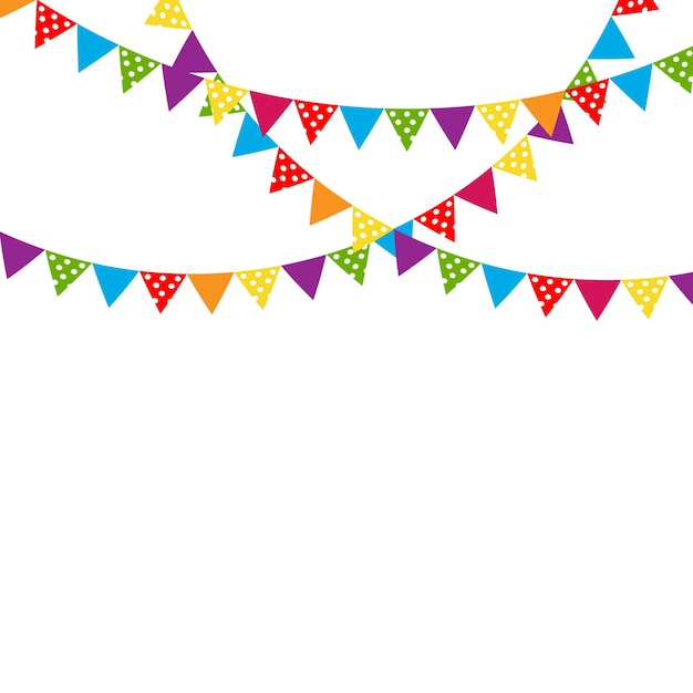 Party background with flags vector illustration. eps10