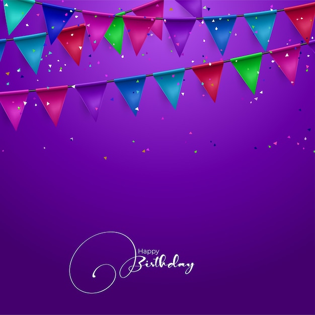 Party background with flags vector illustration