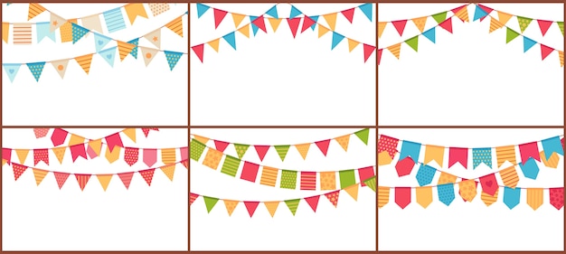 Vector party bunting