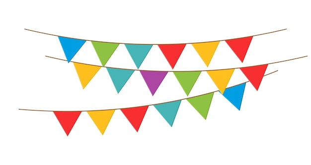Party flags vector design
