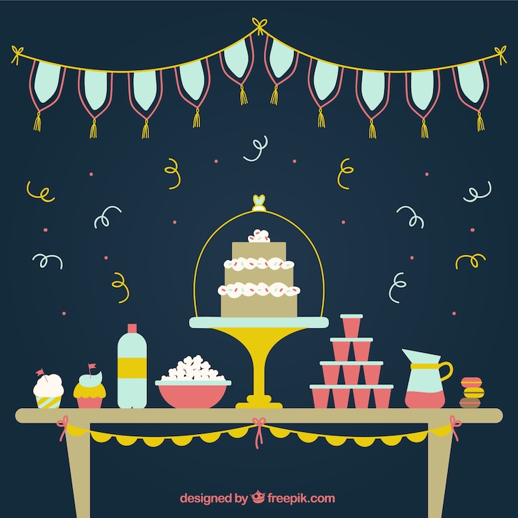 Vector party food