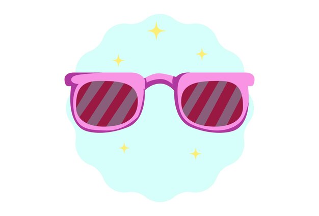 Party Glasses Concept Illustratie Stijlvol en Mooi
