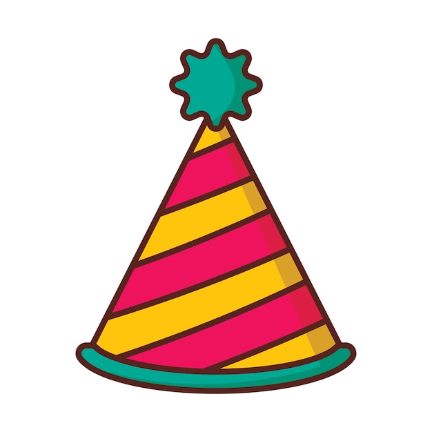 Party hat icon vector sign and symbol on trendy design for design and print