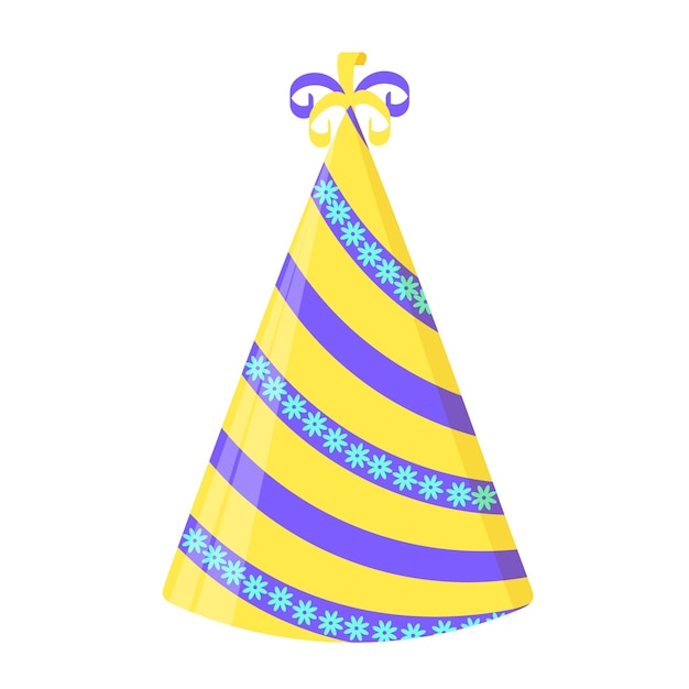 Party hat set isolated on a white Vector illustration