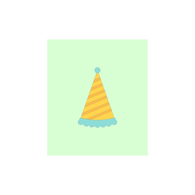 Party hat vector type icon