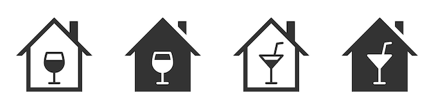 Party house icon vector illustration