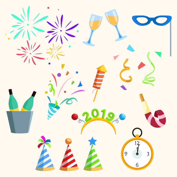 Vector party icon collections