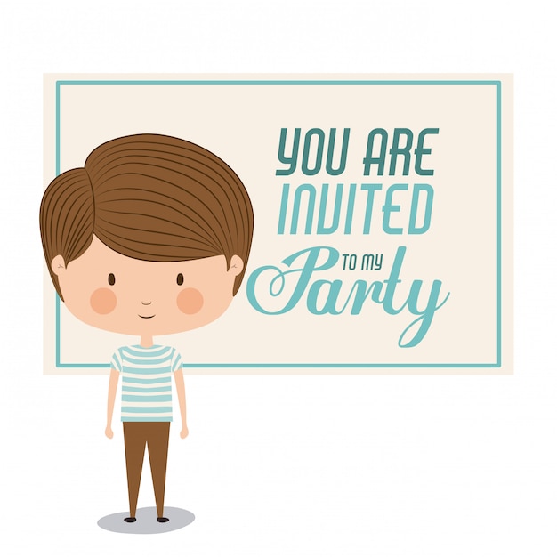 パーティの招待状のテンプレート