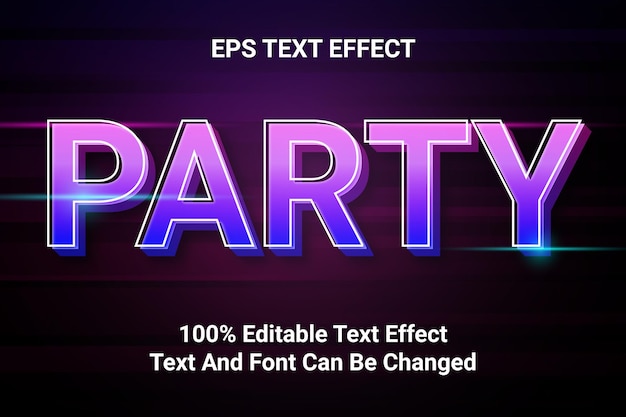 party lighting eps text effect