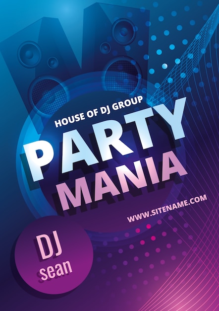 Party manie poster