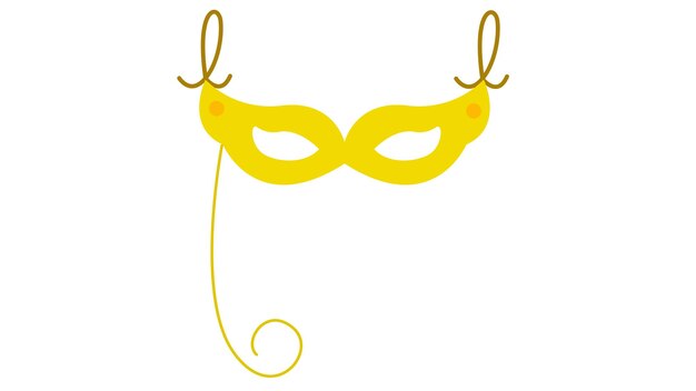 Vector party mask vector icon