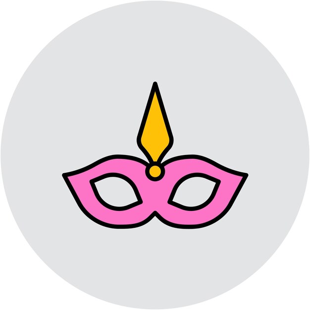 party mask vector illustration style
