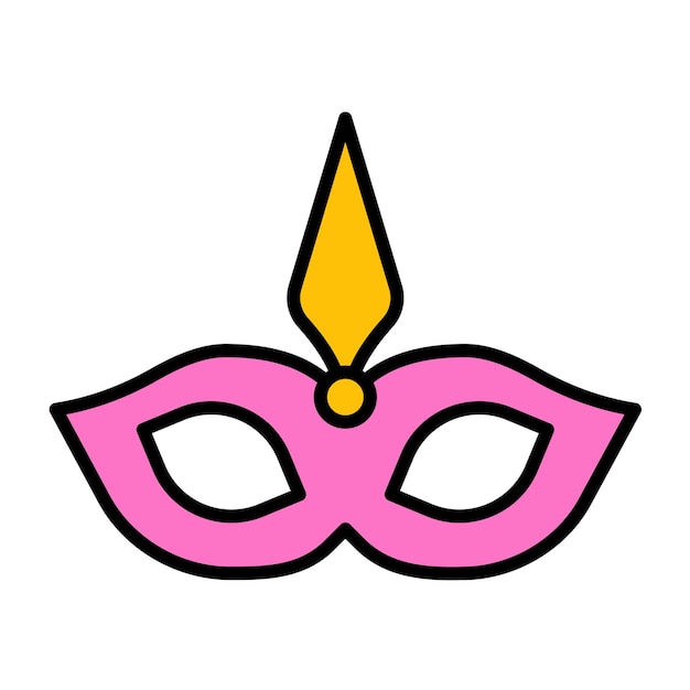 party mask vector illustration style