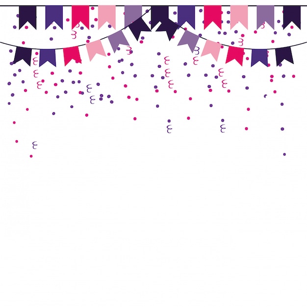 Party pennants frame