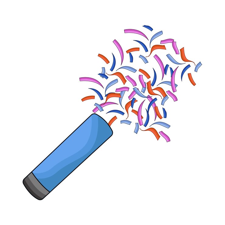 Vector party popper