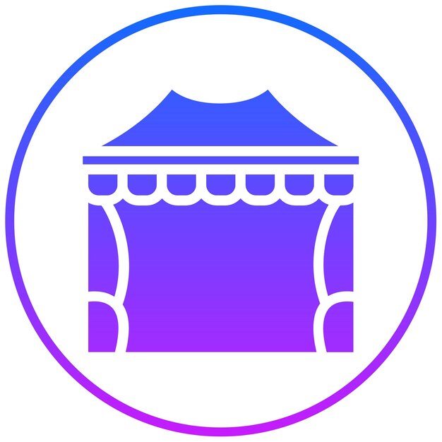 텐트 파티 터 일러스트레이션
