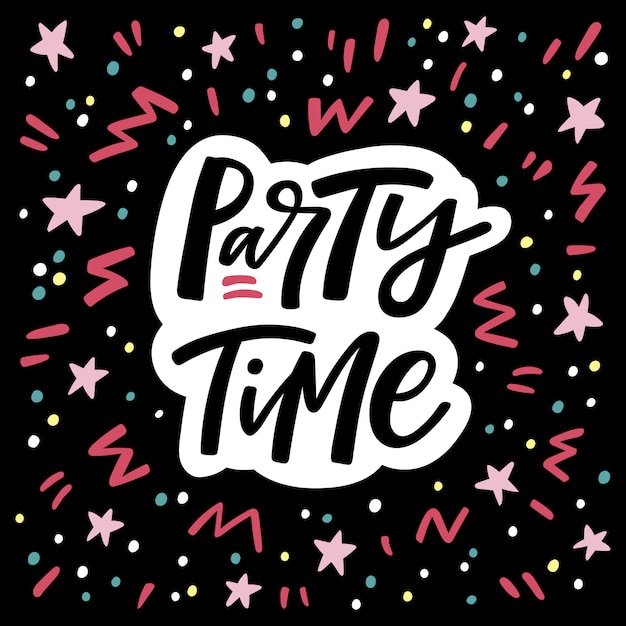 Party Time lettering 