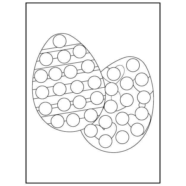 Pasen Dot Marker Kleurplaten voor kinderen