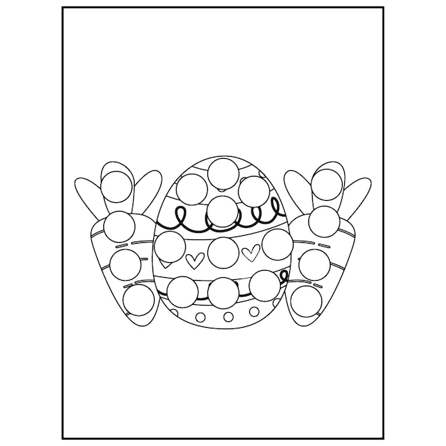 Pasen Dot Marker Kleurplaten voor kinderen