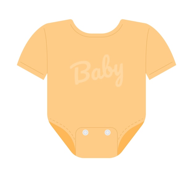 Vector pasgeboren baby kleding semi-effen kleur vector-object