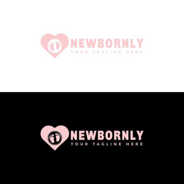 Pasgeboren Baby Shop Logo Design Vector